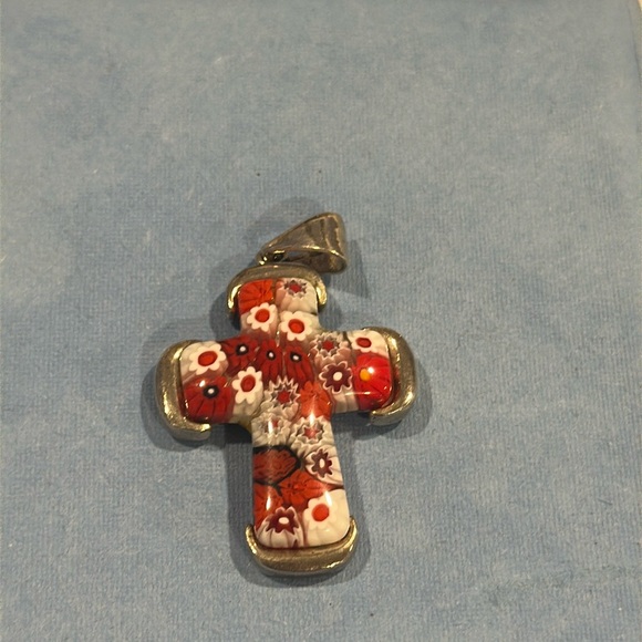 Alan K Millefiori Cross Pendant - Picture 3 of 9
